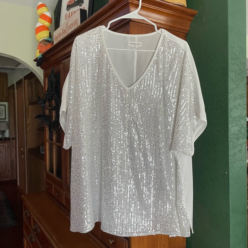 Sequined top from Chic Soul Tangerine